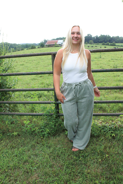 #56. JOA Washed Wide Leg Pants