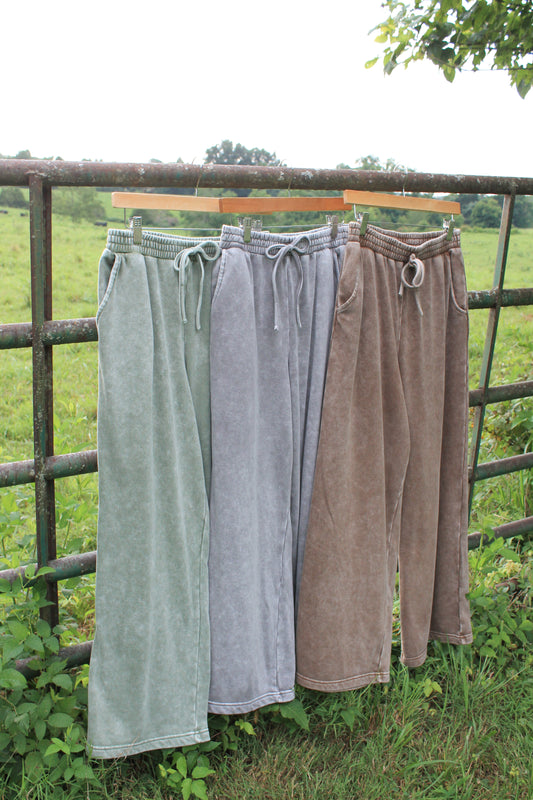 #56. JOA Washed Wide Leg Pants