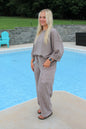#64. Mineral Washed Puff Sleeve Set