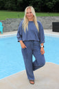 #64. Mineral Washed Puff Sleeve Set