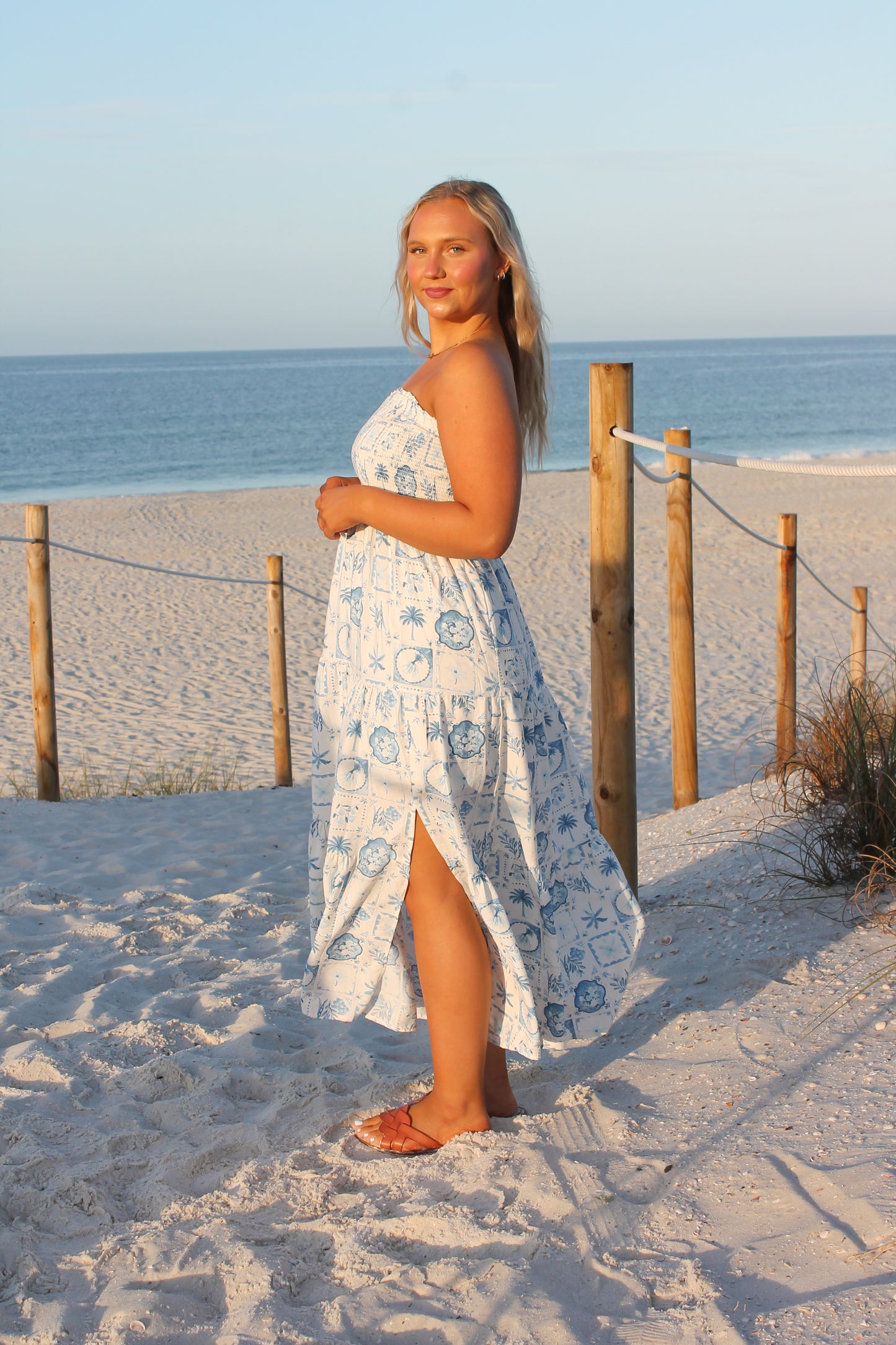 #204. Seaside Halter Dress