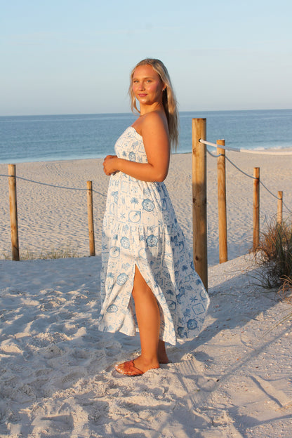 #204. Seaside Halter Dress