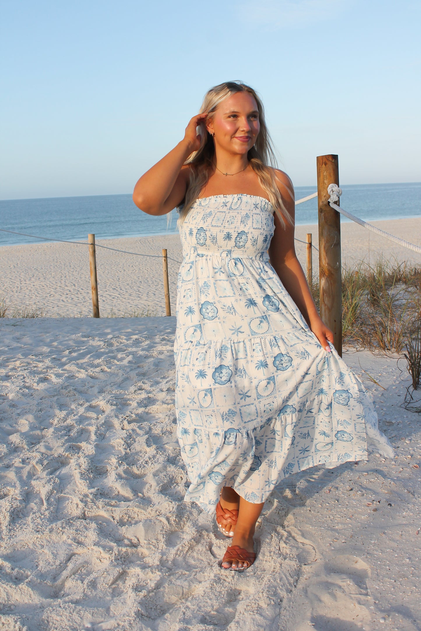 #204. Seaside Halter Dress