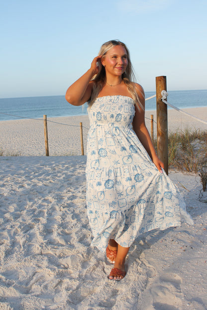 #204. Seaside Halter Dress