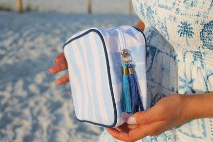 Striped Cosmetic Case