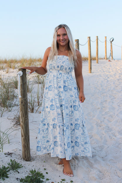 #204. Seaside Halter Dress