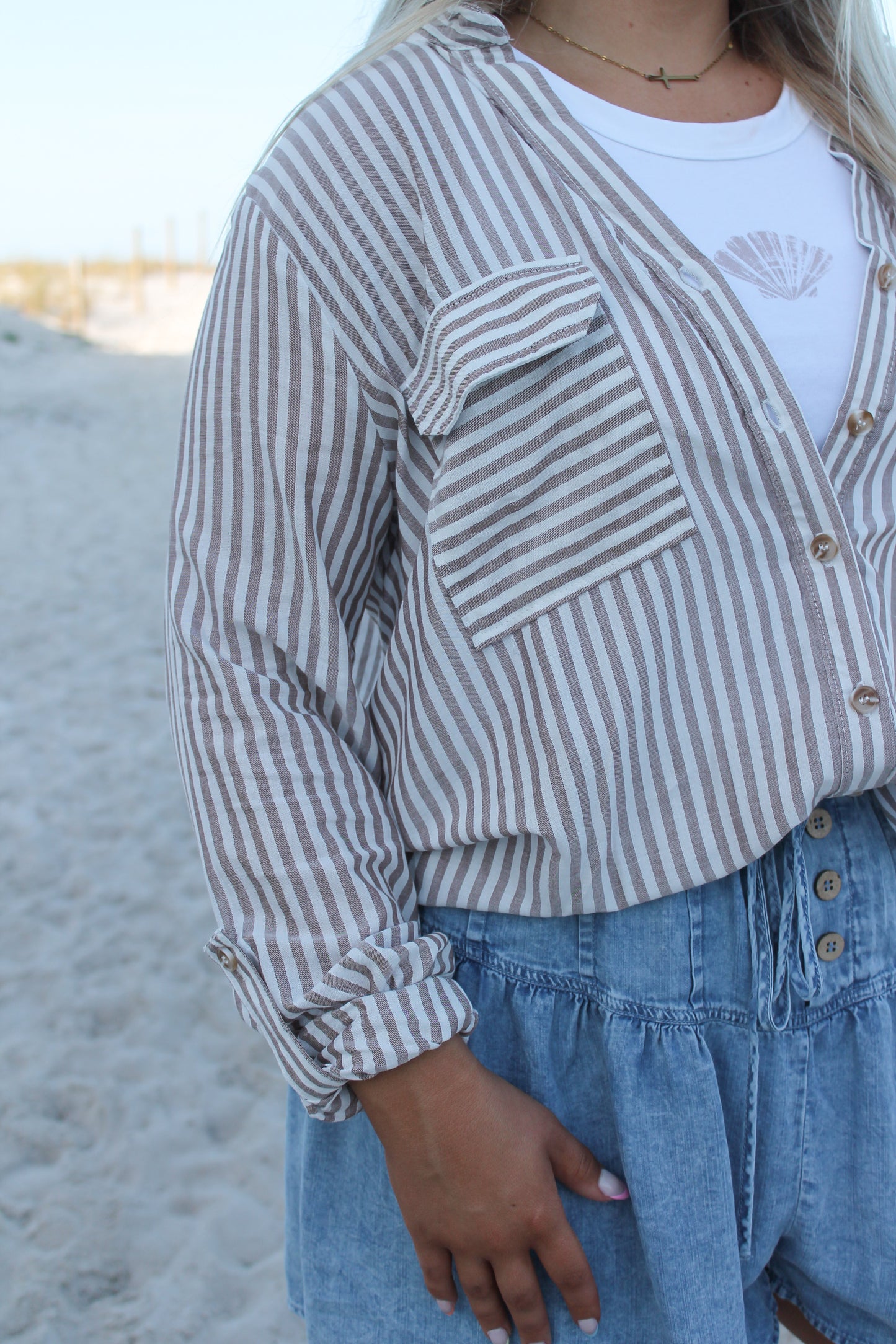 #207. Striped Button Up