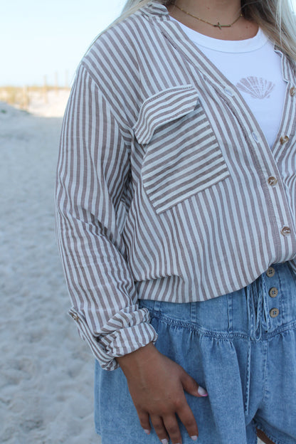 #207. Striped Button Up