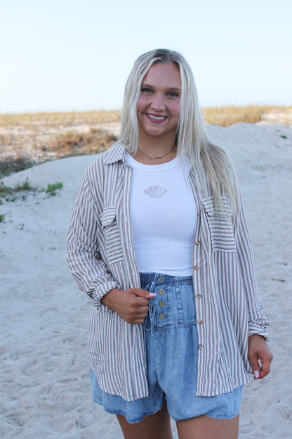 #207. Striped Button Up