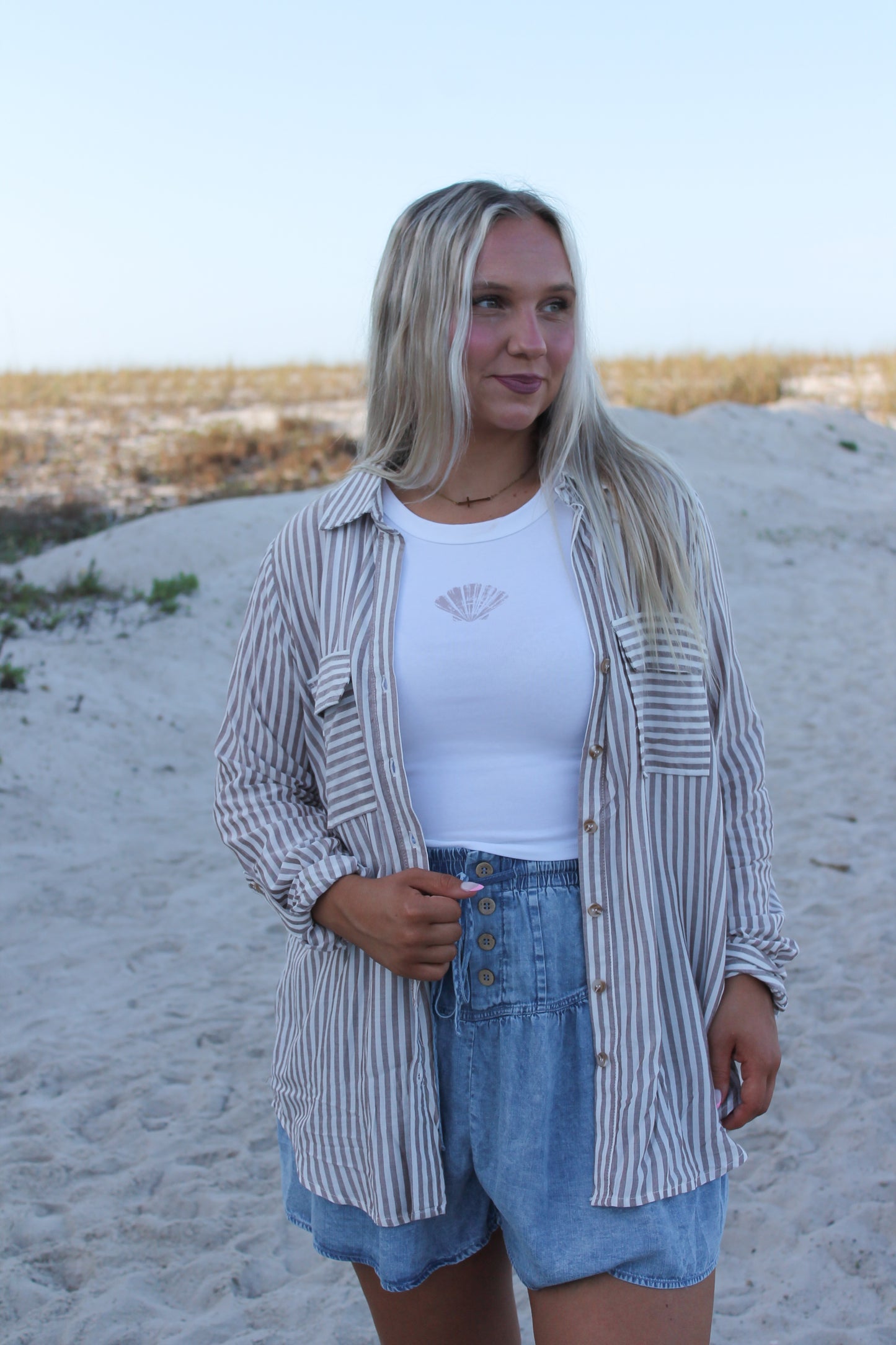 #207. Striped Button Up