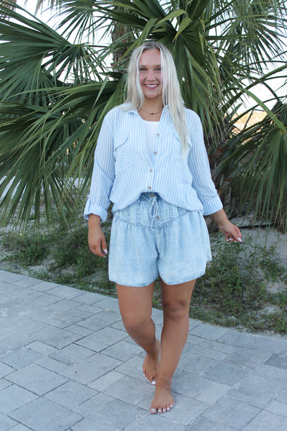 #207. Striped Button Up