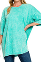174. Oversized Acid Washed Tee