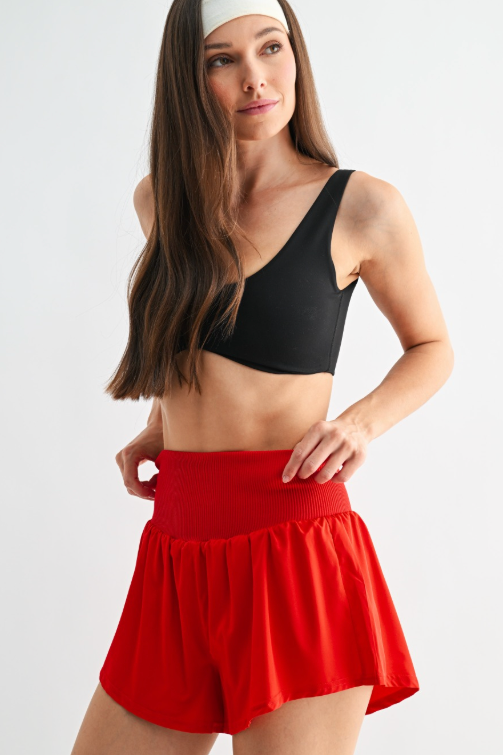 #76. High Waist Athletic Shorts